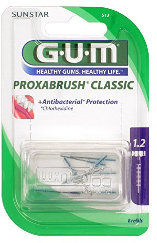 GUM Proxabrush Classic 8 Stück Tanne 1,1mm ISO 3, 3er Vorteilspack (3x 8 Stück)