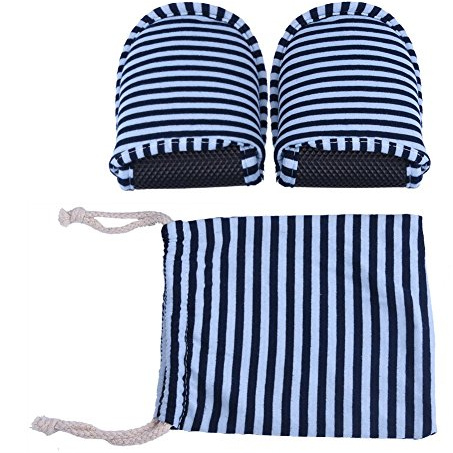 Keenso Pantoufles Maison Anti-dérapants, Pantoufles d'Hôtel de Voyage Pantoufles d'Intérieur de Coton Pliables de Pantoufle Portative de Bain Réutilisables (MWomen-Grey Stripes)