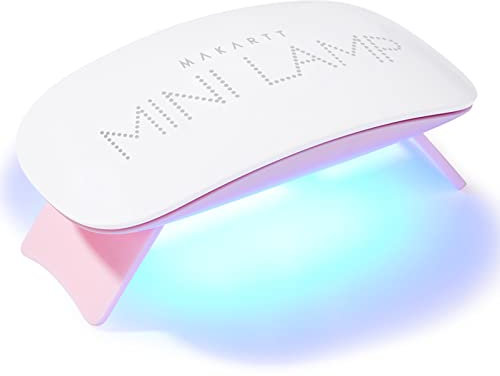 Makartt LED Mini Nail Lamp - Professional Nail Curing Dryer UV Lamps for Light with 60s Timer USB for Glue Gel X Nail Polish Acrylic Powder for Travel Home and Salon