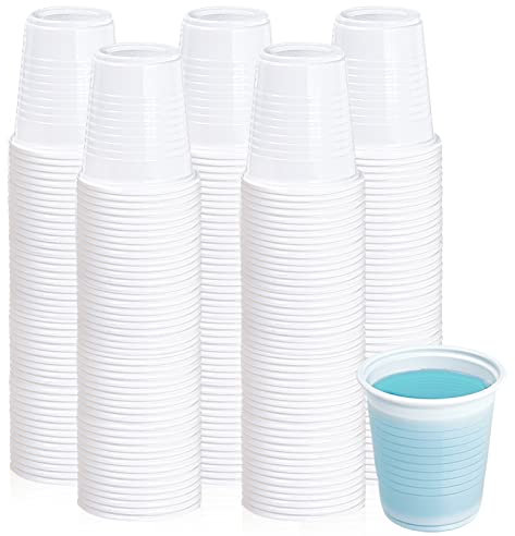 Lilymicky 500 Pack 3 oz Disposable Plastic Cups, 3 Ounce Plastic Bathroom Cups, Small Jelly Party Shot for Tasting, Drinking and Party