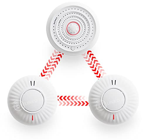 Wireless Interlinked Smoke & Heat Alarm Bundle | Scotland & England Law Compliant | 10 Year Battery Life | CE & BS Certified | LINKD Alarms | Pre Linked | Easy Set Up | UK Phone & Email Support