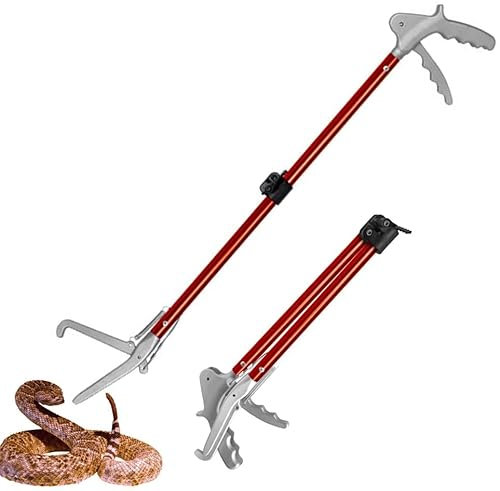 Schlangenzange, professionell, Schlangengreifer, zusammenklappbar, für Reptilien, 3 Stück (100 cm)