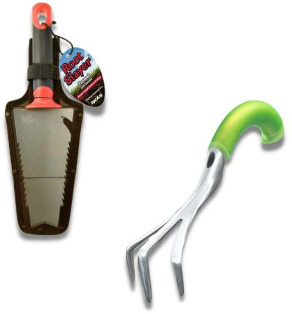 Venteo - RootSlayer à Main + Cultivateur Manuel Ergonomique - Outils Multifonctions pour Votre Jardin – Jardinage