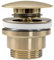 Rea Waschbeckenstöpsel universal click-clack GOLD MAT Pop-Up Ablaufgarnitur für Waschbecken & Waschtisch (Gebürstetes Gold)