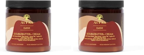 As I Am DoubleButter Cream Rich Daily Moisturizer, 227g/8 oz. (Pack of 2)