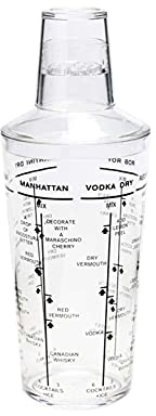 Agitador de cóctel Coctelera de 530ml con filtro incorporado, coctelera acrílica transparente, coctelera profesional for Bar, herramienta de coctelería, accesorios for fiestas Agitador de vino