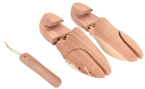 vidaXL Allarga Scarpe con Calzascarpe EU 42-43 Legno Massello Cedro