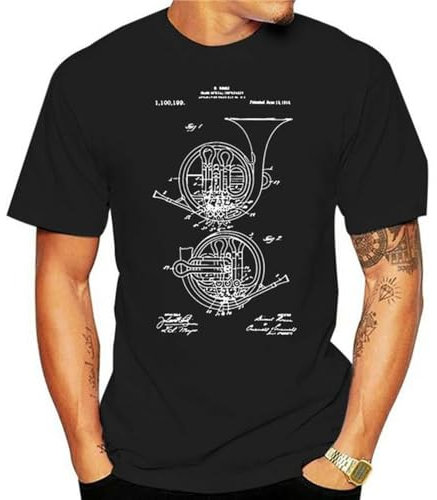 French Horn Shirt French Horn t Shirt French Horn Player Horn Tshirt French Horn Shirt for Men French Horn Shirt for Men Black XXL
