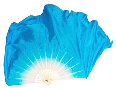 Hayaww Seide Bauchtanz Fan Schleier Seidenschleier Für Bauchtanz Bauchtanz Fächer Schleier Aus Chinesischer Seide Bauchtanz Tanzfächer Tanz Fan Bambus Fächer,Für Bauchtanz,Kurz,Rechts