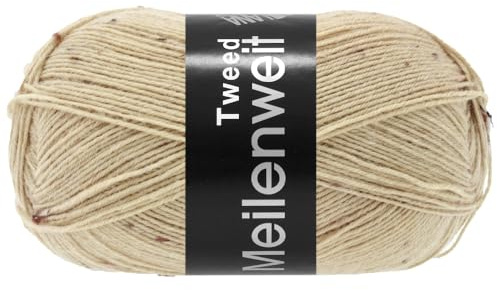 MEILENWEIT 100g Tweed 178 - Beige meliert