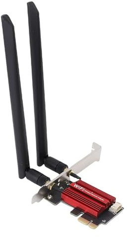 Bewinner WiFi 6e PCIe Card 4200mbps Triple Band 2.4Ghz 5GHz 6GHz Adaptador Inalámbrico con Bluetooth 5.2 Tarjeta de Red PCI Express de Baja Latencia para PC 11 10