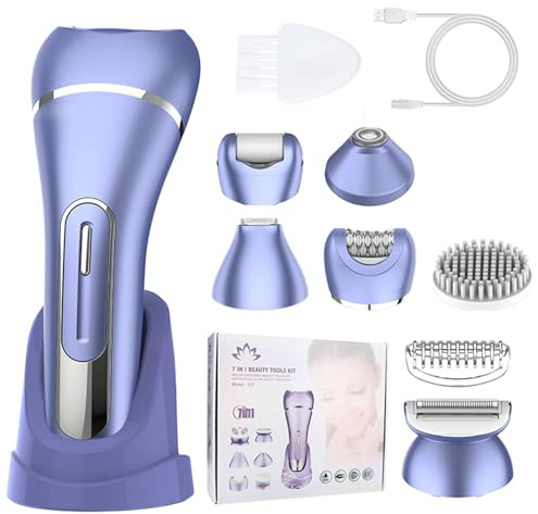 Afeitadora eléctrica para mujer, impermeable, para uso en húmedo y seco, depilación púbica, removedor impermeable