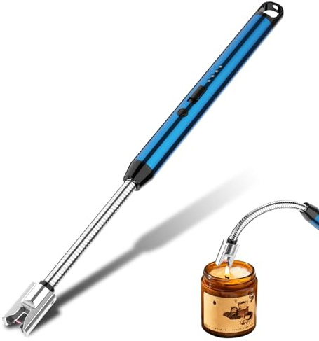 Accendino Elettrico GeeRic, Arco Elettrico Accendino Cucina Testa Rotante 360° USB Ricaricabile Blocco di Sicurezza Senza Fiamma Antivento Accendini ad Arco per Candele,BBQ,Caminetti,Campeggio