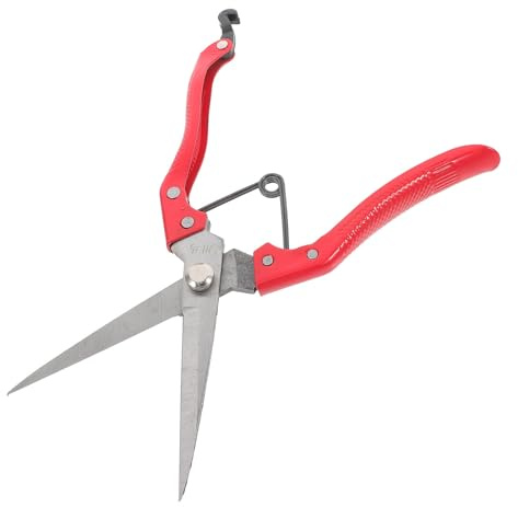 OUNONA Ciseaux Manuels de Tonte en Acier Carbone 24 Cm pour Laine de Moutons et Vaches, Poignée Ergonomique Résistante à L'usure, Outil Polyvalent pour Animaux de Ferme, Coupe Précise