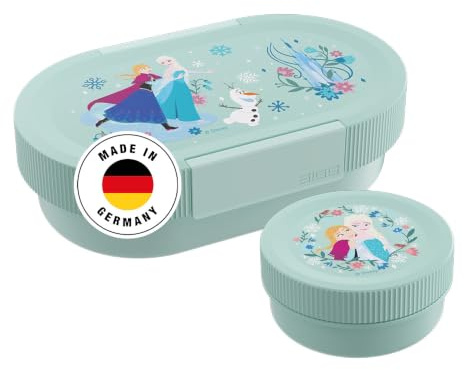 Sigg - Fiambrera LUMO Kids Disney Frozen Winter Plus - Bandeja interior y caja de aperitivos a prueba de fugas - Apta para microondas y lavavajillas - Sin BPA - Ligera - Para la escuela, la guardería