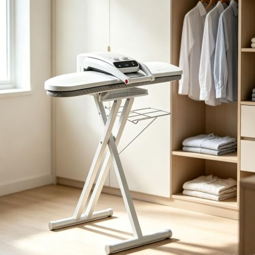 1400W professionell ångpress, 65–205℃ justerbar temperatur standardmodell | 5 förinställda lägen, ånginjektion, överhettningsskydd, för nylon, siden, ull, bomull, linne Withstand