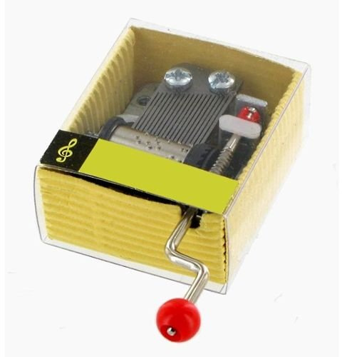 Lutèce Créations Spieluhr/Spieldose/Musikbox/Musikdose mit Handkurbel aus Pappe mit transparentem Fenster und 18-Ton-Spielwerk - Music of The Night - Phantom of The Opera (A. L. Webber)
