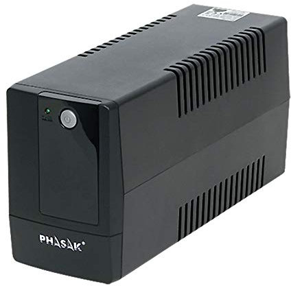 Phasak PH 9408 - Sistema de alimentación ininterrumpida (800 VA), Negro