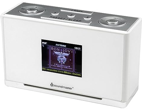 Soundmaster UR240WE Tischradio DAB+, UKW AUX Weiß
