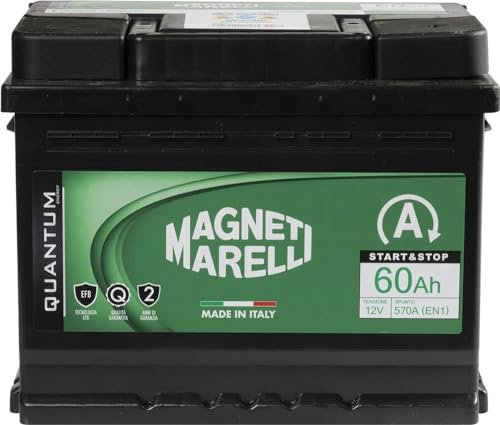 Quantum Energy Magneti Marelli Batteria auto 60AH 12V 520A Start e Stop