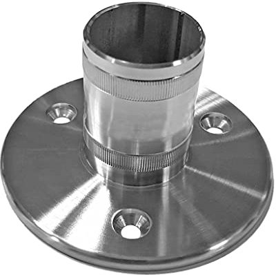 Edelstahl Bodenanker V2A Geländer Pfosten Träger Bodenhalter Rohr Ø42,4mm