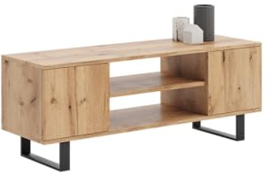 KOBI TV Schrank Focus | 135 x 40 x 49 cm | TV Tisch Industriestil | Industrial Style Fernseher Schrank | TV Möbel Wohnzimmer Schränke Fernsehtisch | RTV Unterschrank | Fernsehschrank Lowboard