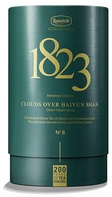 Ronnefeldt - Clouds over Baiyun Shan - Aromatisierter Grüner Tee mit Beeren und Brombeergeschmack - 100g - 1823 Anniversary Collection - Limited Edition, Menge:1 Stück