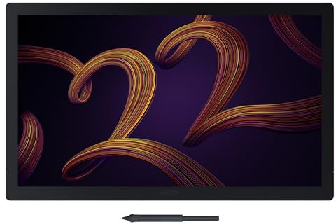 Wacom Cintiq Pro 22 Grafiktablett ohne Standfuß (4K-Auflösung, 21,5“ Display, 120 Hz, HDR-Gamma, Pantone Validated, 95% Adobe RGB, drucksensitiver Stift Wacom Pro Pen 3, Multi-Touch)