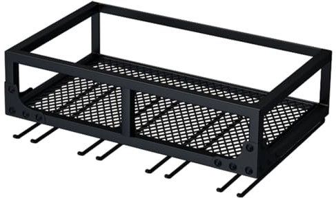 Metall Weinglashalter Wandmontage, Weinglasregal unter Schrank, for Haus, Bar, Esszimmer, Küche(Black,80x25cm)