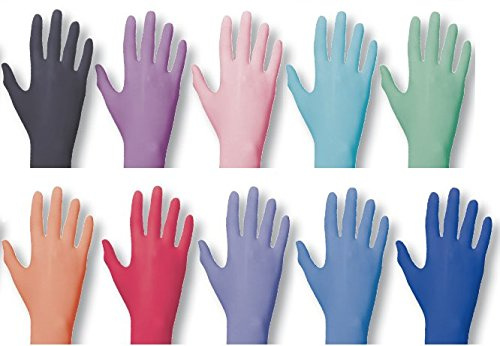 Einmalhandschuhe PEARL ColorLine von Unigloves, Nitril, Pink L large