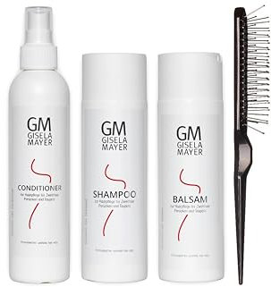 Gisela Mayer - Set per la Cura delle Parrucche: Shampoo, Balsamo, Conditioner 200 ml e Spazzola