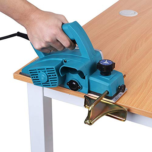 Electric Hand Planer, 220V 800W 13000-16000RPM Portable Adjustable Electric Wood Planer with Self-Locking Switch, 3.31inch Planer Blade Diameter, Woodworking Tool