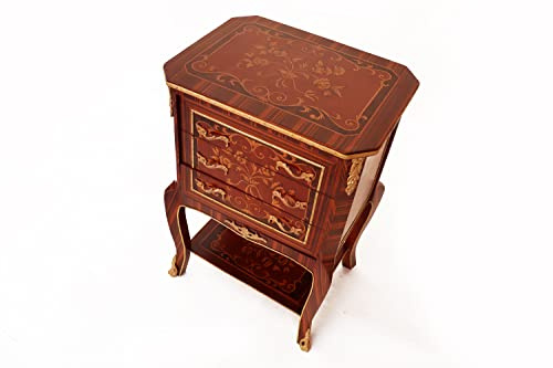 MACE - Baroque Louis XV - Commode baroque Louis XV - Commode - Table de chevet, table d'appoint en bois de hêtre - Meubles classiques - Pour salon, chambre à coucher, couloir, meubles pour toutes les