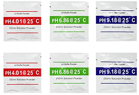 ERYUE Pufferpulver-Set,PH-Meter-Kalibrierpunkt 3 Typ PH-Pufferpulver-Set Messen Sie das Kalibrierlösungspulver für das PH-Testmessgerät