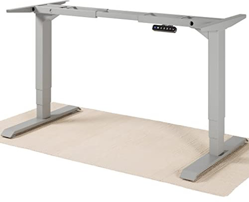 Desktronic Höhenverstellbarer Schreibtisch Gestell - Schreibtisch Höhenverstellbar Elektrisch mit Flüsterleisem Dual-Motor & Touchscreen - Hohe Tragfähigkeit - Stehtisch
