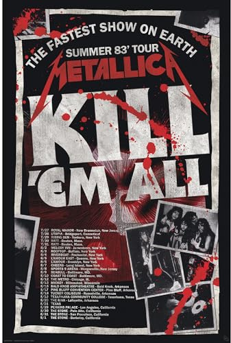 GB Eye - METALLICA Poster Kill'Em All 83 Tour (91,5 x 61 cm)