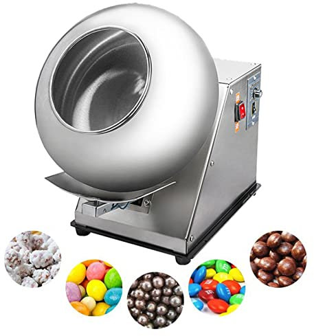 Macchina Per Rivestimento Di Zucchero, Mini Macchina Per Panning Al Cioccolato Commerciale,2-5 Kg / H Macchina Per Lucidare Il Rivestimento Di Cioccolato Macchina Per L'Asciugatura Del Rivestimento