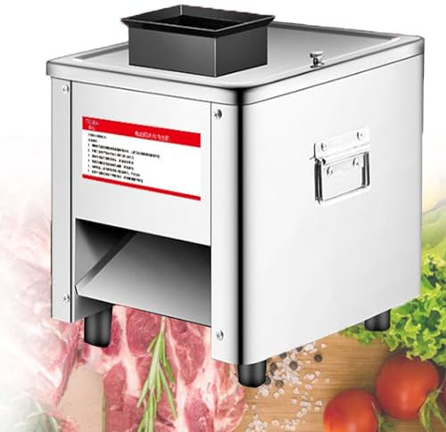 JINGEDD Meat Cutter Slicer Meat Cutting Machine 850w Home Commercial Electric Stainless Steel Chicken Fish Beef Meat Vegetable Slicer For Home Kitchen Use Restaurant Deli,2.5mm