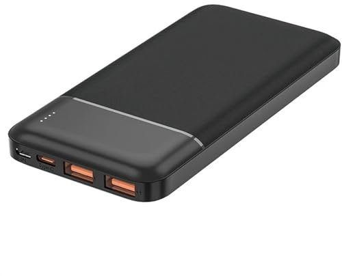 Banco De Energía 30000mAh-10000mAh De Gran Capacidad Cargador De Batería De Teléfono Portátil PD22.5w Tipo C Carga Rápida PC A Prueba De Fuego (Size : Black Power Bank 30000mAh)