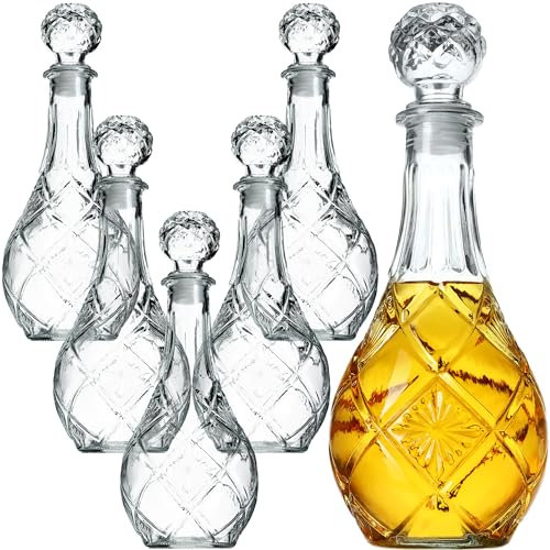 KADAX Carafe à whisky élégante pour homme - Carafe à vin classique avec design unique - Bouteille de whisky comme cadeau (0,8 l - 6 pièces)