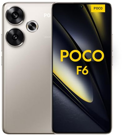 Poco F6 Smartphone, 8+256GB Handy ohne Vertrag, 120Hz 6,67'' Flow AMOLED, 50MP OIS Zweifach-Kamera, 5000mAh, 90W TurboCharge, Dual-SIM, Gold