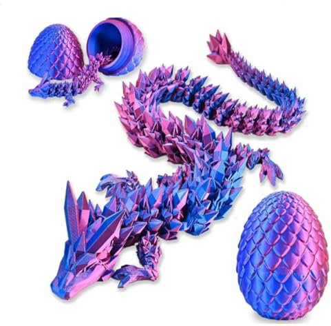 Fuisylr Dragon Eggs with Dragon Inside, Dragon Egg Fidget Toys, 3D Dragon Eggs with Dragon Inside, Mystery Dragon Egg, 3D Printed Dragon Egg, Stocking Easter Basket Stuffers