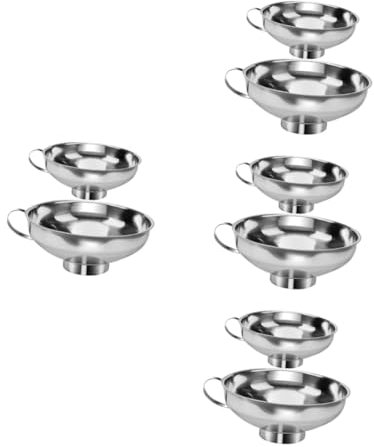 MAGICLULU 4 Set Di Imbuti Per Marmellata Da Cucina Piccoli Imbuti in Acciaio Inossidabile Comodi Per 2 Pezzi*4