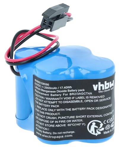 vhbw Batterie Ersatz für A98L-0031-0025, A06B-6114-K504 für Raid-Controller (2900 mAh, 6 V, Li-MnO2)