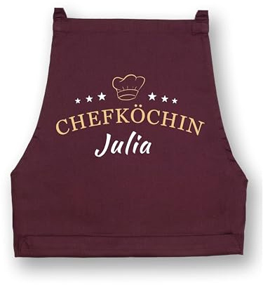 NIMAMA Kochschürze Damen Chefköchin Schürze Personalisiert für Frauen Küchenschürze