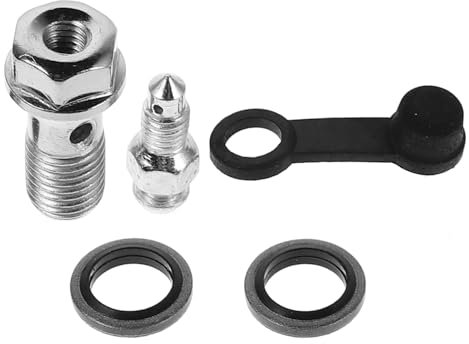SOLUSTRE Bremssattel-entlüftungsschraube Aus Metall Radzylinder-entlüftungsventil Hauptbremszylinder-entlüfter Bremseffizienz Für Motorräder Mit Abdeckung