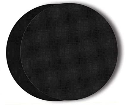 CAXUSD 2pcs Round Nonstick Bbq Grill Mat 40cm Ptfe Barbecue Cooking Mat for Outdoor Camping and Backyard Grill Reusable Heat Resistant Circle Surface Protector
