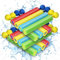 Lehoo Castle Pistola de Agua, 16PCS Pistola de Agua de Espuma EVA, Juegos de Agua 9.1m de Alcance, Piscina Juguetes para Batalla, Playa, Juego al Aire Libre