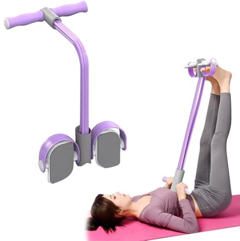 Bauchtrainer, Sit-Up Trainingsgeräte Bodybuilding Expander Ganzkörpertrainer für Zuhause 6 Tubes Elastische Zugseil Multifunktions,Fitnessgeräte Für Zuhause,Sportgeräte