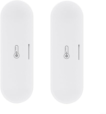 HpLive Pour Tuya pour thermomètre ZigBee - Hygromètre intérieur et extérieur - Capteur de température et d'humidité (2 pièces)